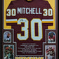 Framed Washington Brian Mitchell Autographed Signed Stat Jersey Jsa Coa