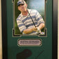 Framed Signed Autographed Justin Leonard 8X10 Photo Psa Coa