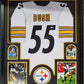 Framed Pittsburgh Steelers Devin Bush Autographed Signed Jersey Jsa Coa