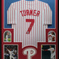 Framed Philadelphia Phillies Trea Turner Autographed Signed Jersey Fanatics Holo