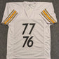 Pittsburgh Steelers Broderick Jones & Troy Fautanu 2X Autographed Jersey Jsa Coa