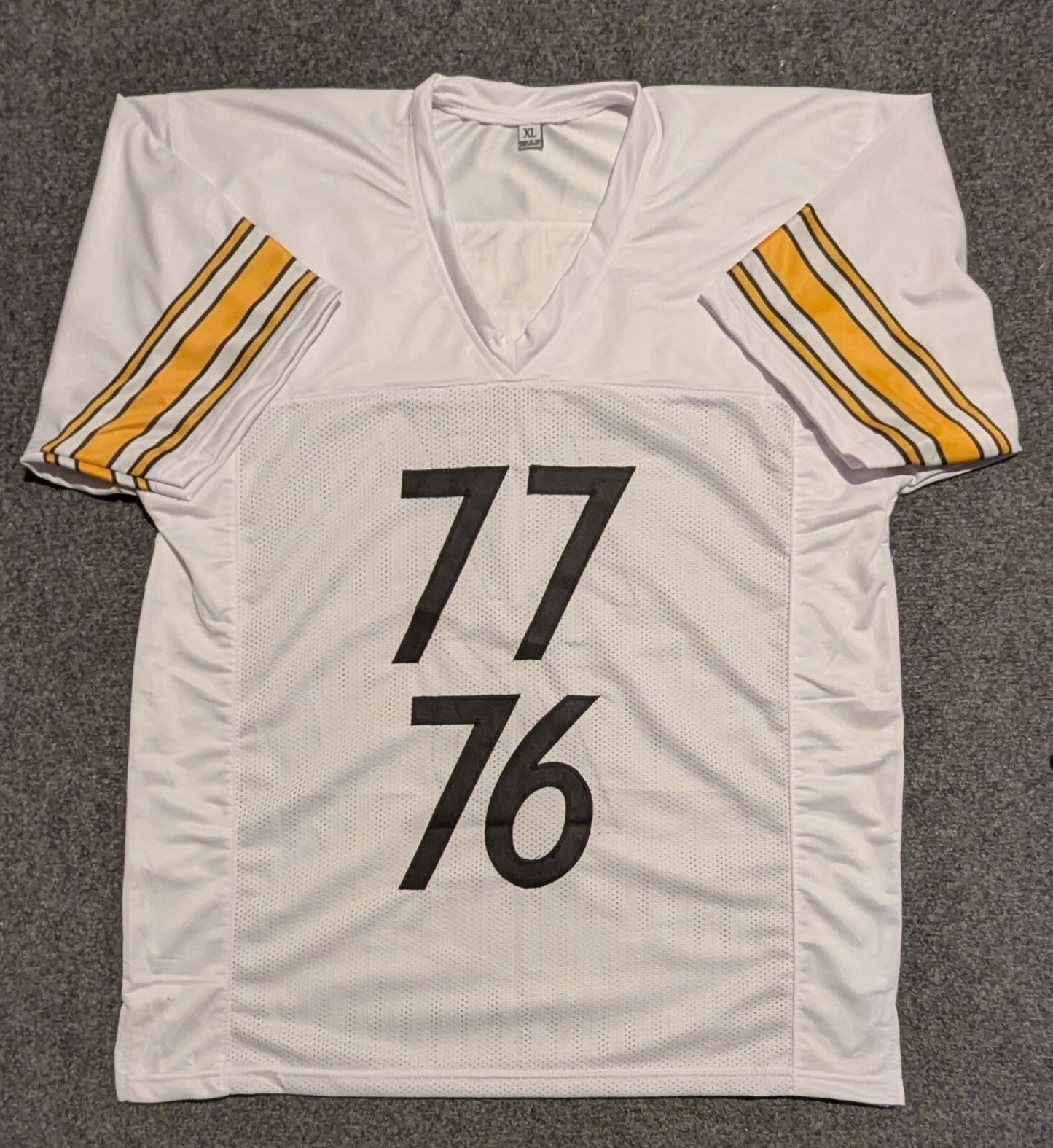 Pittsburgh Steelers Broderick Jones & Troy Fautanu 2X Autographed Jersey Jsa Coa