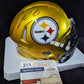 Pittsburgh Steelers Joey Porter Jr Autographed Flash Mini Helmet Jsa Coa