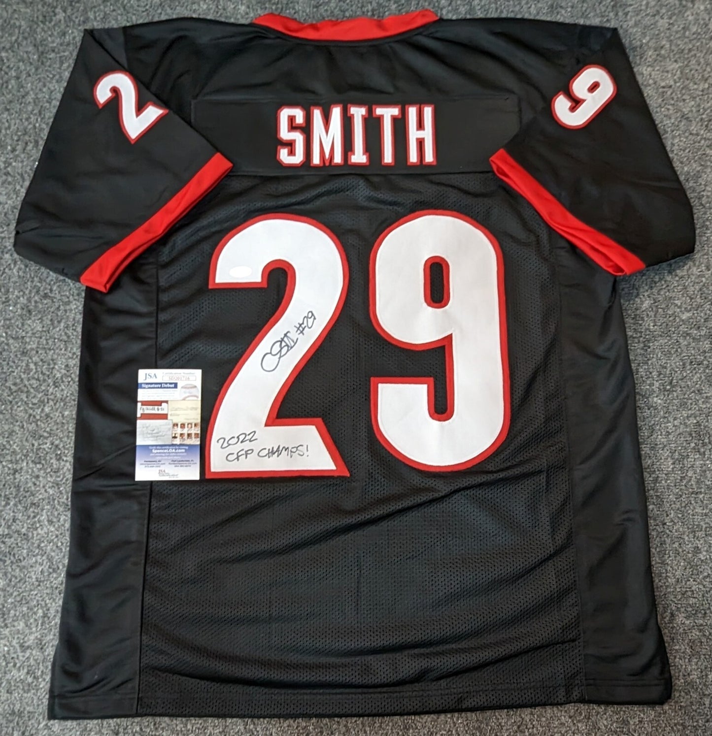 Georgia Bulldogs Christopher Smith Autographed Signed Inscribed Jersey Jsa Coa
