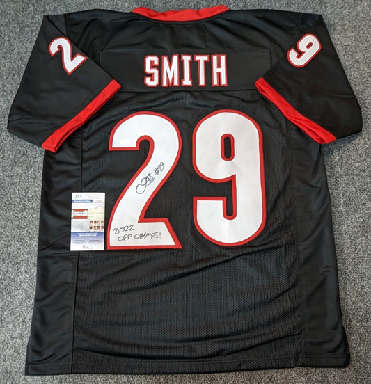 Georgia Bulldogs Christopher Smith Autographed Signed Inscribed Jersey Jsa Coa