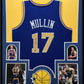 Framed Golden State Warriors Chris Mullin Autographed Signed Jersey Bas Coa