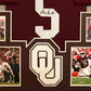 Framed Oklahoma Sooners Marquise Brown Autographed Signed Jersey Jsa Coa