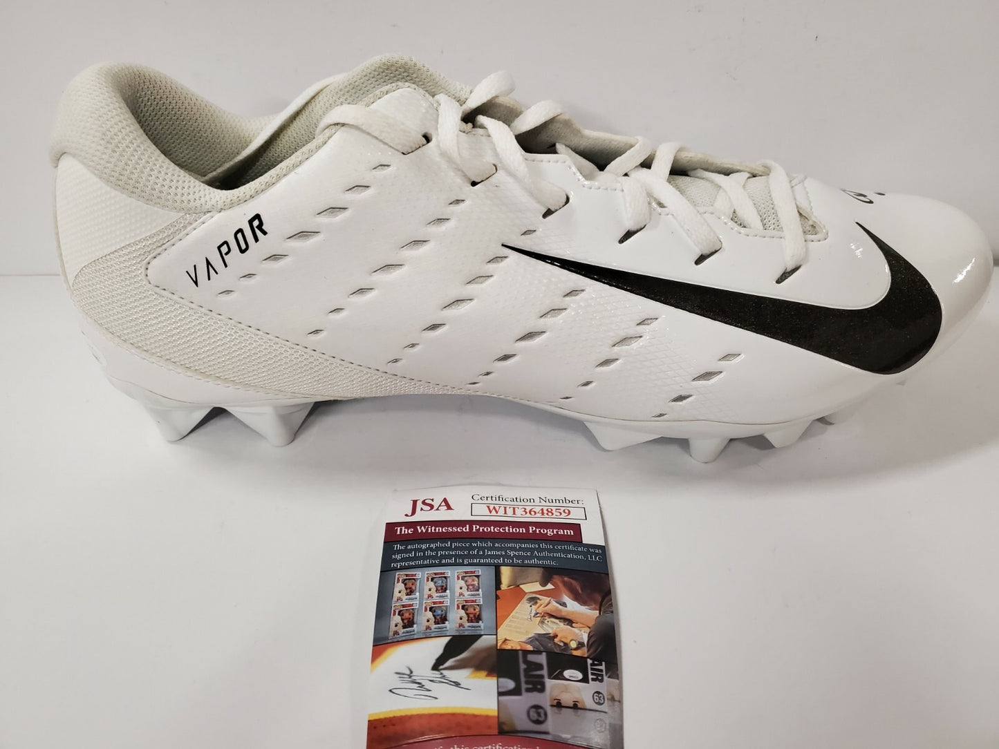 Tampa Bay Buccaneers Dexter Jackson Autographed Inscribed Nike Cleat Jsa Coa