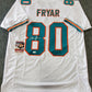 Miami Dolphins Irving Fryar Autographed Signed Jersey Jsa  Coa