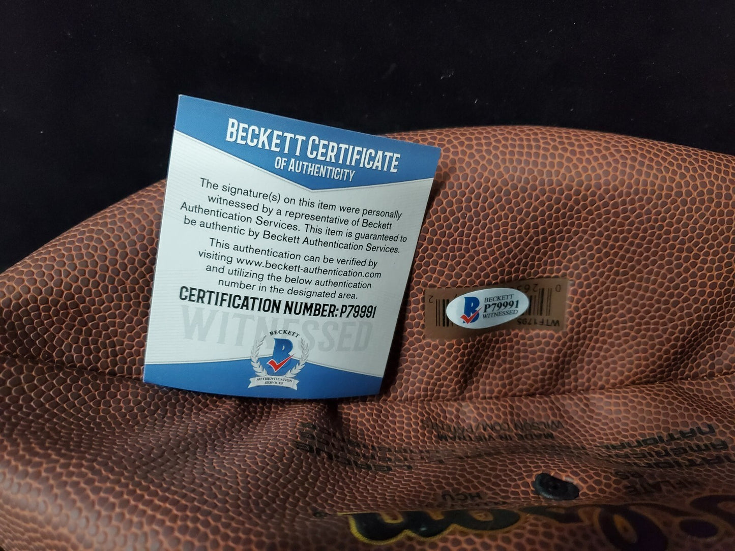 Arizona Cardinals Budda Baker Autographed Signed Nfl Football Beckett Coa