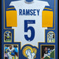 MVP Authentics Framed Los Angeles Rams Jalen Ramsey Autographed Signed Jersey Jsa Coa 540 sports jersey framing , jersey framing