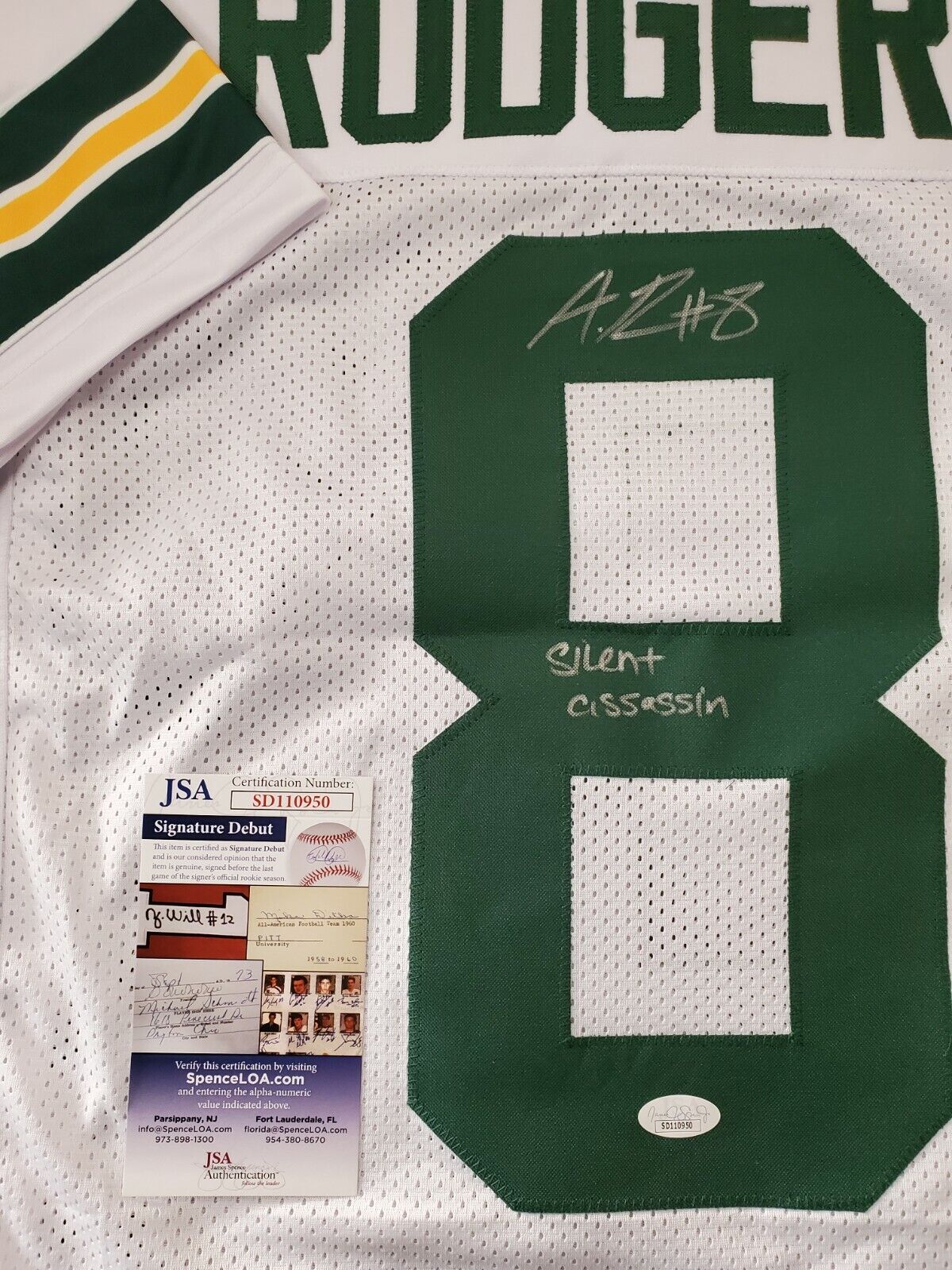 MVP Authentics Green Bay Packers Amari Rodgers Autographed Signed Inscribed Jersey Jsa Coa 144 sports jersey framing , jersey framing