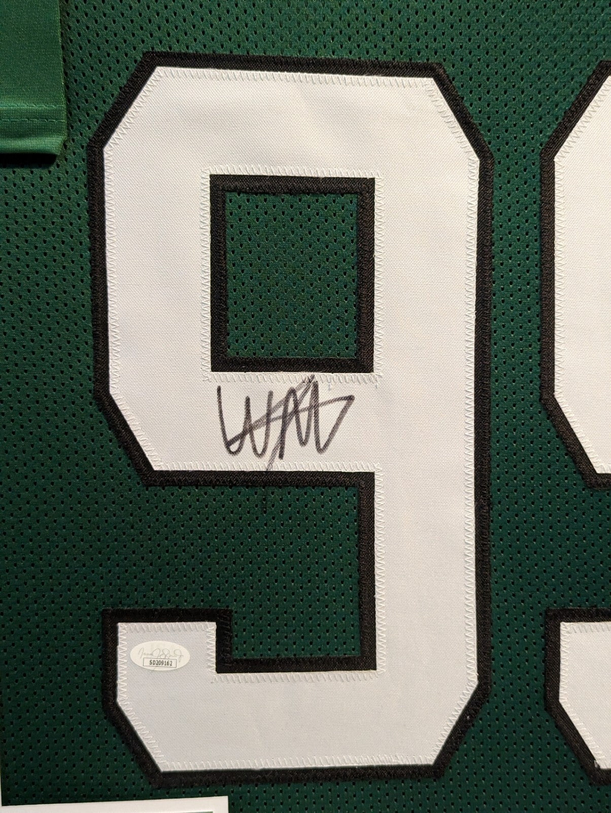 Framed New York Jets Will Mcdonald Iv Autographed Signed Jersey Jsa Coa