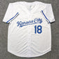 Kansas City Royals Bret Saberhagen Autographed Signed Custom Jersey Jsa Coa