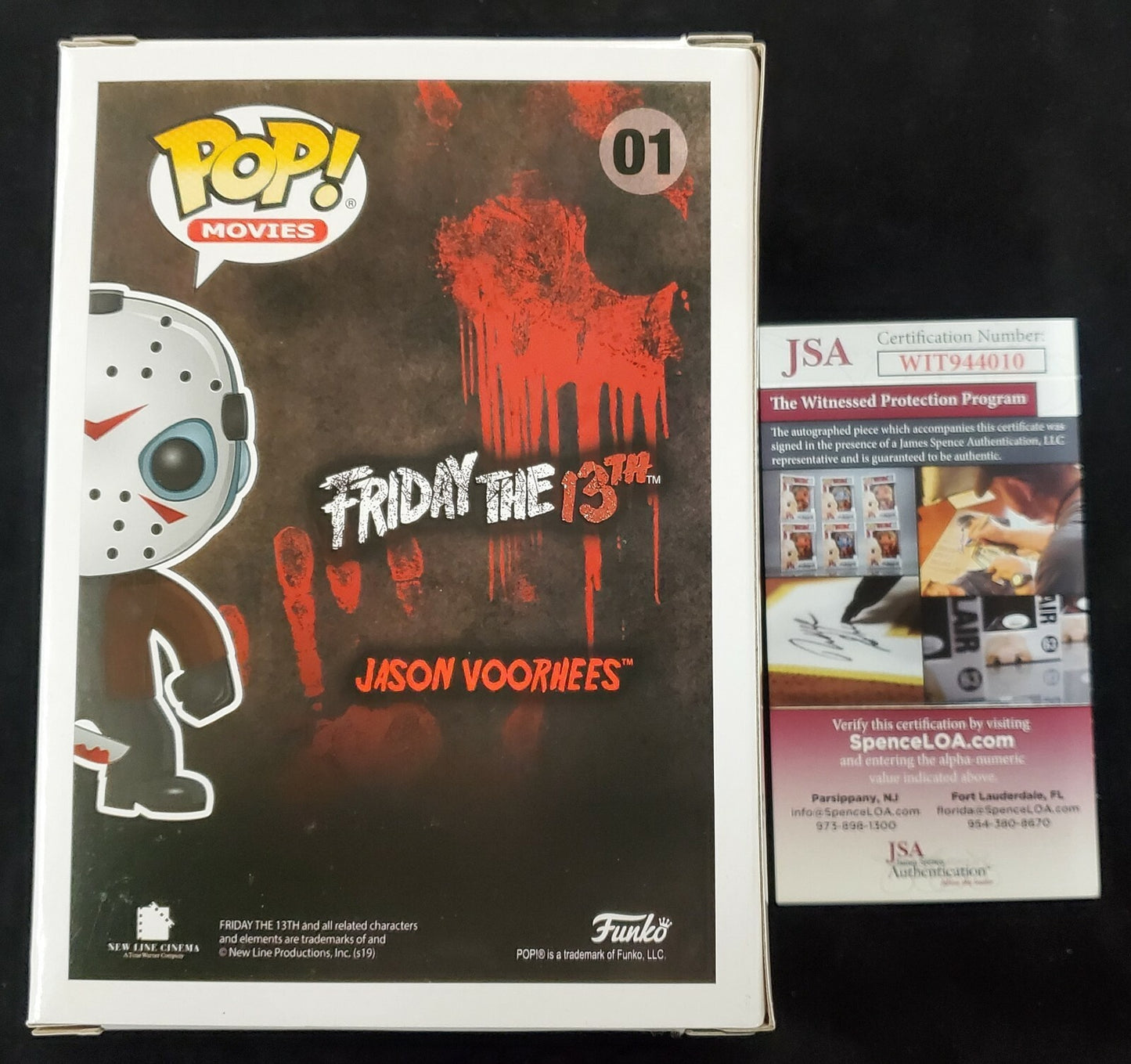 Ari Lehman Signed Insc Friday The 13Th Jason Voorhees Funko Pop Jsa Coa