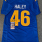 Los Angeles Rams Grant Haley Autographed Signed Jersey Jsa Coa