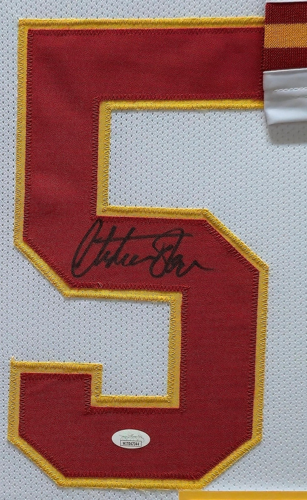 Framed Kansas City Chiefs Christian Okoye Autographed Signed Jersey Jsa Coa