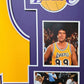 Framed Los Angeles Lakers Fletch Chevy Chase Signed Jersey Beckett Coa