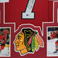 Framed Chicago Blackhawks Chris Chelios Autographed Inscribed Jersey Beckett Coa
