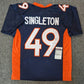 Denver Broncos Alex Singleton Autographed Signed Jersey Jsa  Coa