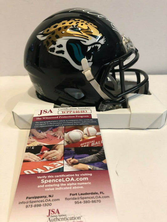 Keelan Cole Autographed Signed Jacksonville Jaguars Mini Helmet Jsa Coa