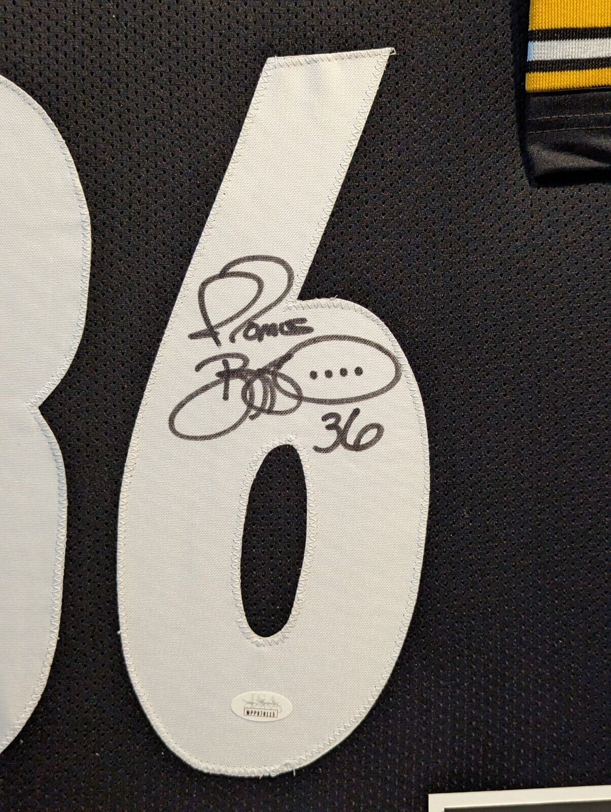 Framed Pittsburgh Steelers Jerome Bettis Autographed Signed Jersey Jsa Coa