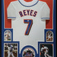 Framed New York Mets Jose Reyes Autographed Signed Jersey Jsa Coa