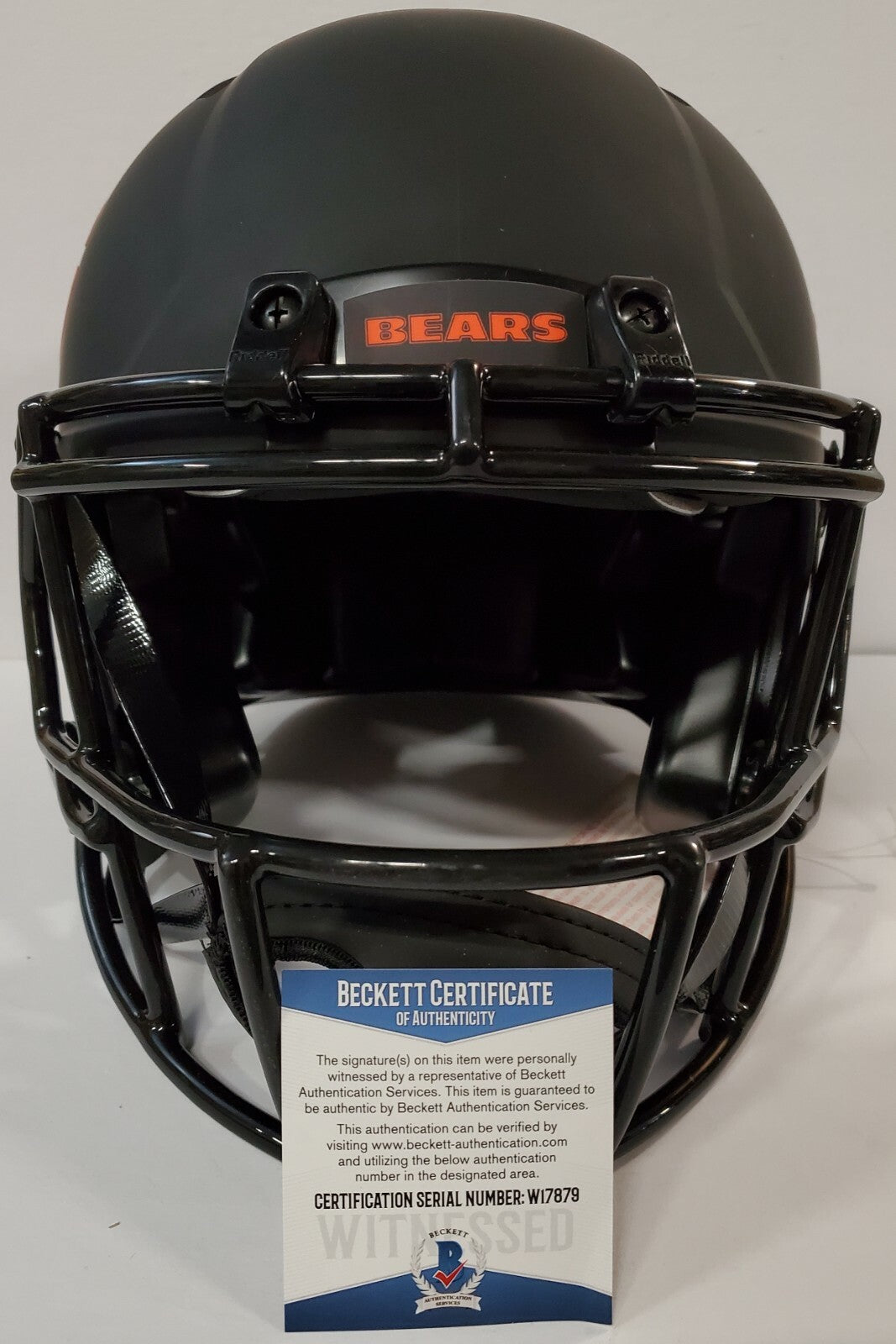 Brian Urlacher Signed Bears Full Size Authentic Eclipse Helmet Beckett Coa