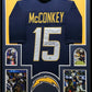 Framed Los Angeles Chargers Ladd Mcconkey Autographed Signed Jersey Beckett Holo