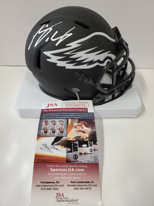 Philadelphia Eagles Lesean Mccoy Signed Eclipse Mini Helmet Jsa Coa