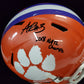 Clemson Tigers Amari Rodgers Signed Inscribed Full Size Replica Helmet Jsa Coa