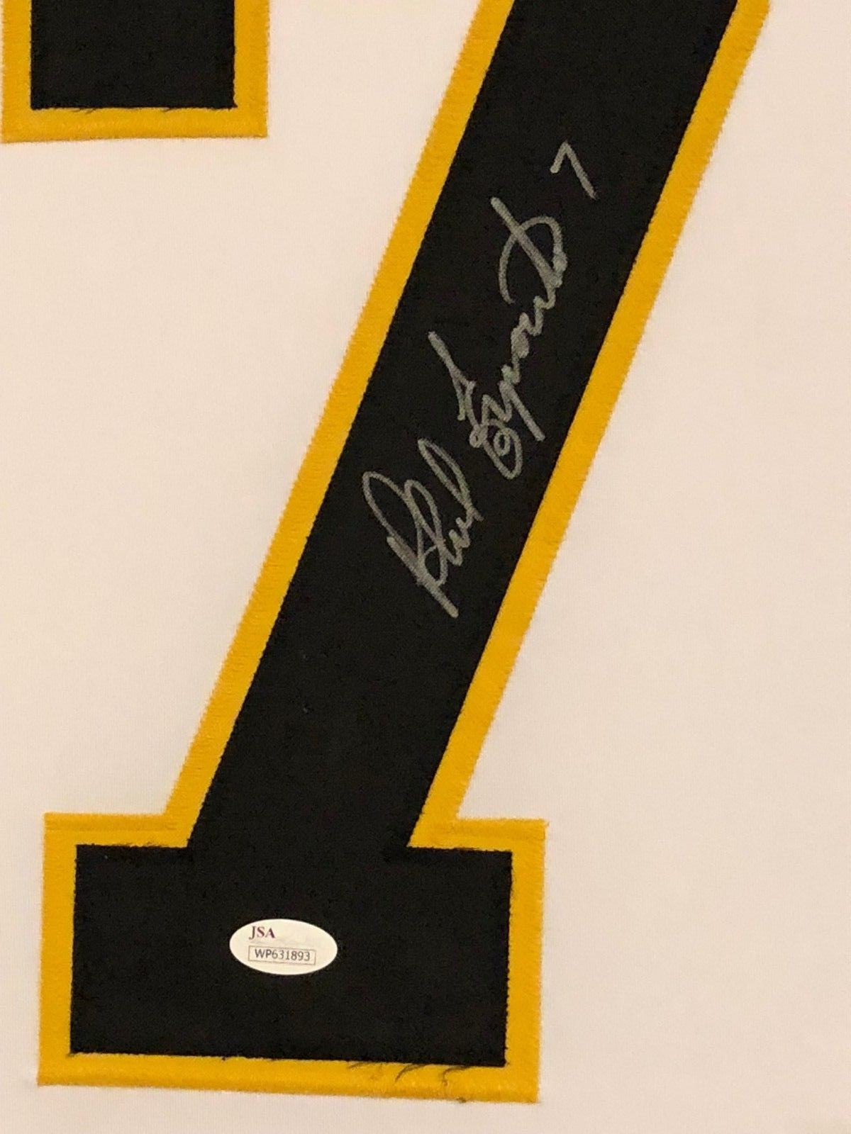 Framed Boston Bruins Phil Esposito Autographed Signed Jersey Jsa Coa