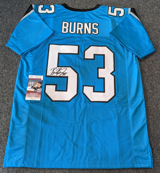 Carolina Panthers Brian Burns Autographed Signed Jersey Jsa  Coa