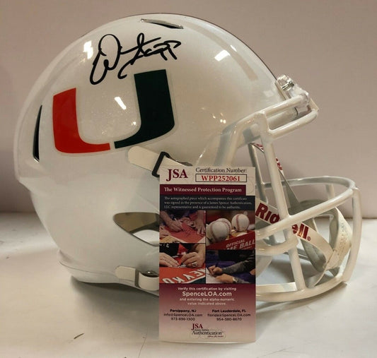 Warren Sapp Autographed Signed Miami Hurricanes Full Size Helmet Jsa Coa