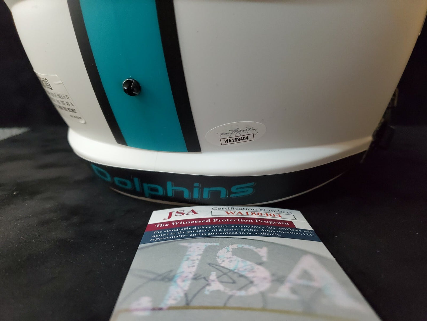 Miami Dolphins Pat Surtain Sam Madison Signed F/S Lunar Replica Helmet Jsa Coa