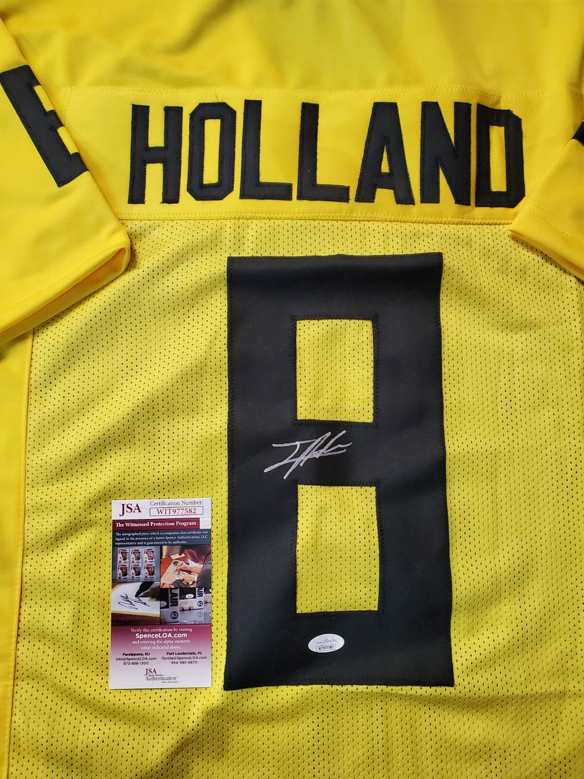 Oregon Ducks Jevon Holland Autographed Signed Jersey Jsa Coa