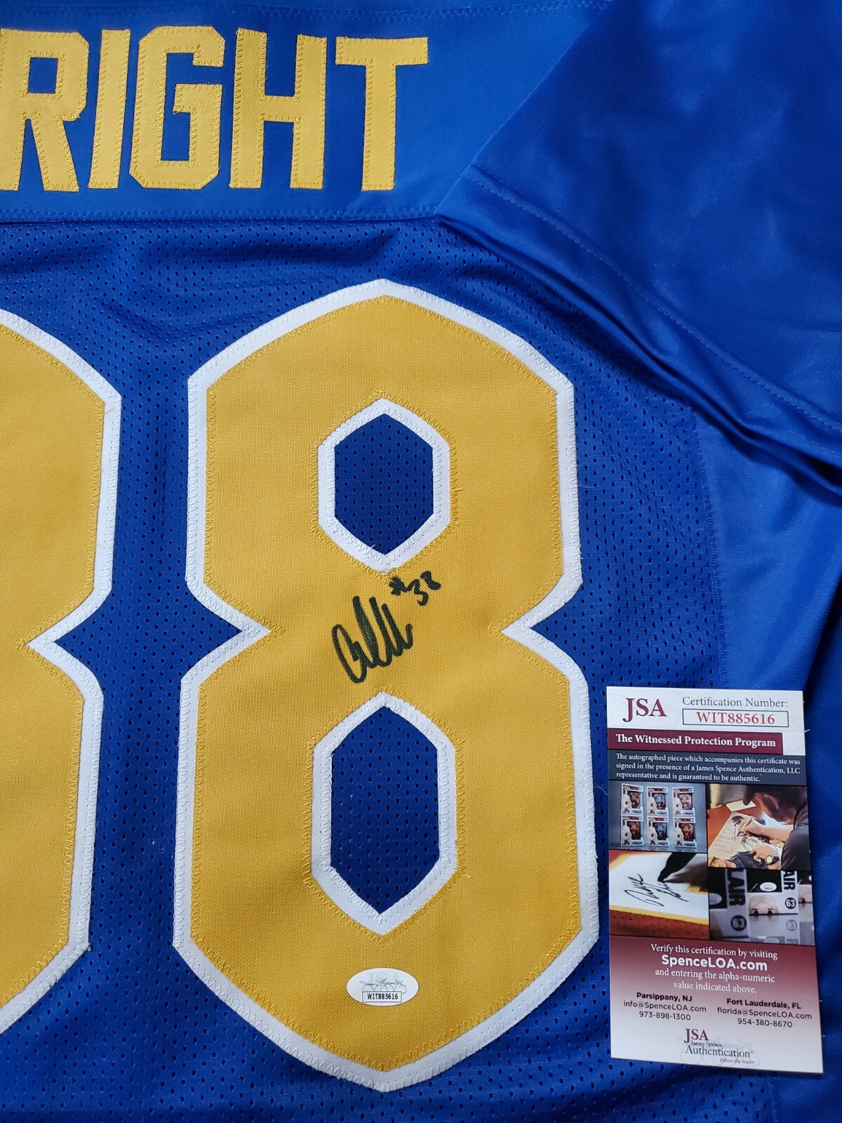 Pitt Panthers Cam Bright Autographed Signed Jersey Jsa Coa