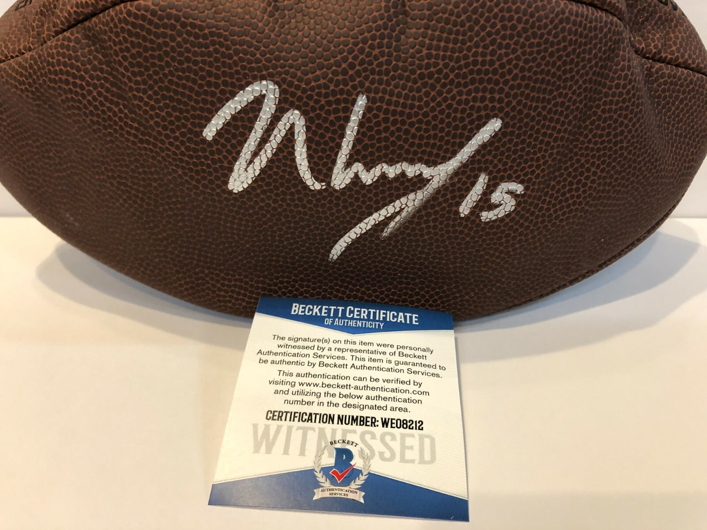 New England Patriots N'keal Harry Autographed Signed Nfl Football Beckett Coa