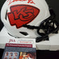 MVP Authentics Kansas City Chiefs Dante Hall Autographed Signed  Lunar Mini Helmet Jsa Coa 89.10 sports jersey framing , jersey framing