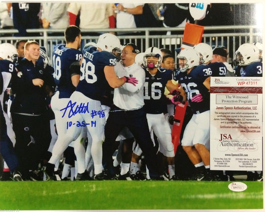 Anthony Zettel Autographed Signed Inscribed Penn State 11X14 Photo Jsa Coa