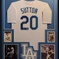 Framed Don Sutton Autographed Signed La Dodgers Jersey Beckett Coa