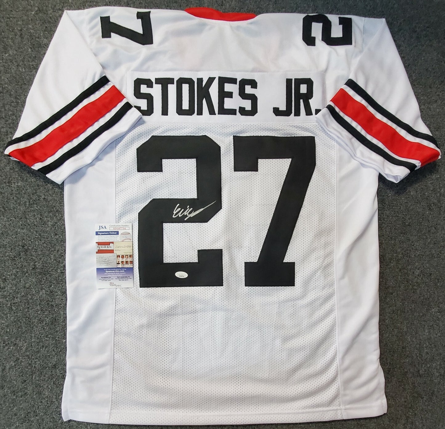 Georgia Bulldogs Eric Stokes Autographed Signed Jersey Jsa  Coa