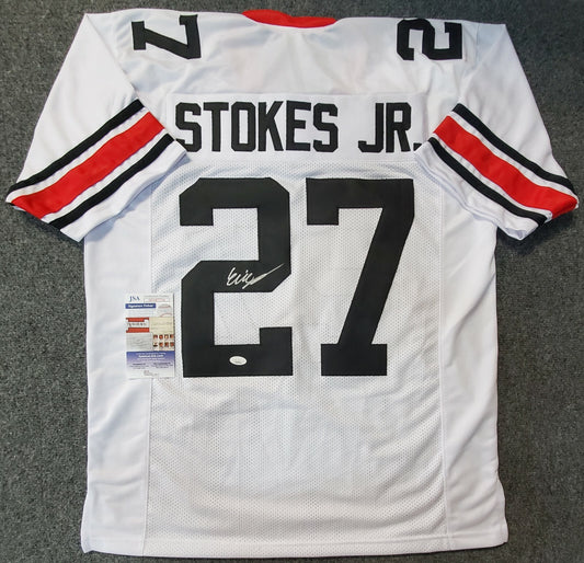 Georgia Bulldogs Eric Stokes Autographed Signed Jersey Jsa  Coa