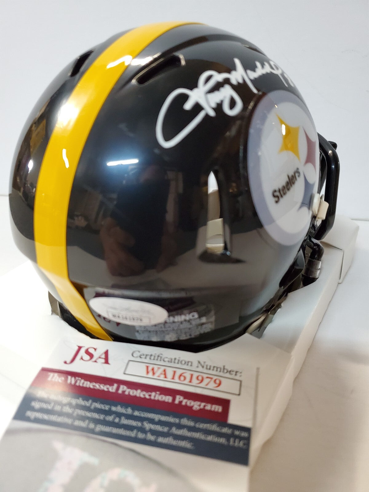 Pittsburgh Steelers Tommy Maddox Autographed Signed Speed Mini Helmet Jsa Coa