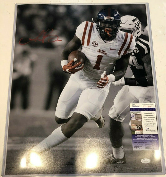 Ole Miss Rebels Aj Brown Autographed Signed 16X20 Photo Jsa  Coa