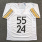 Pittsburgh Steelers Joey Porter Jr & Sr Dual Autographed Signed Jersey Jsa Coa