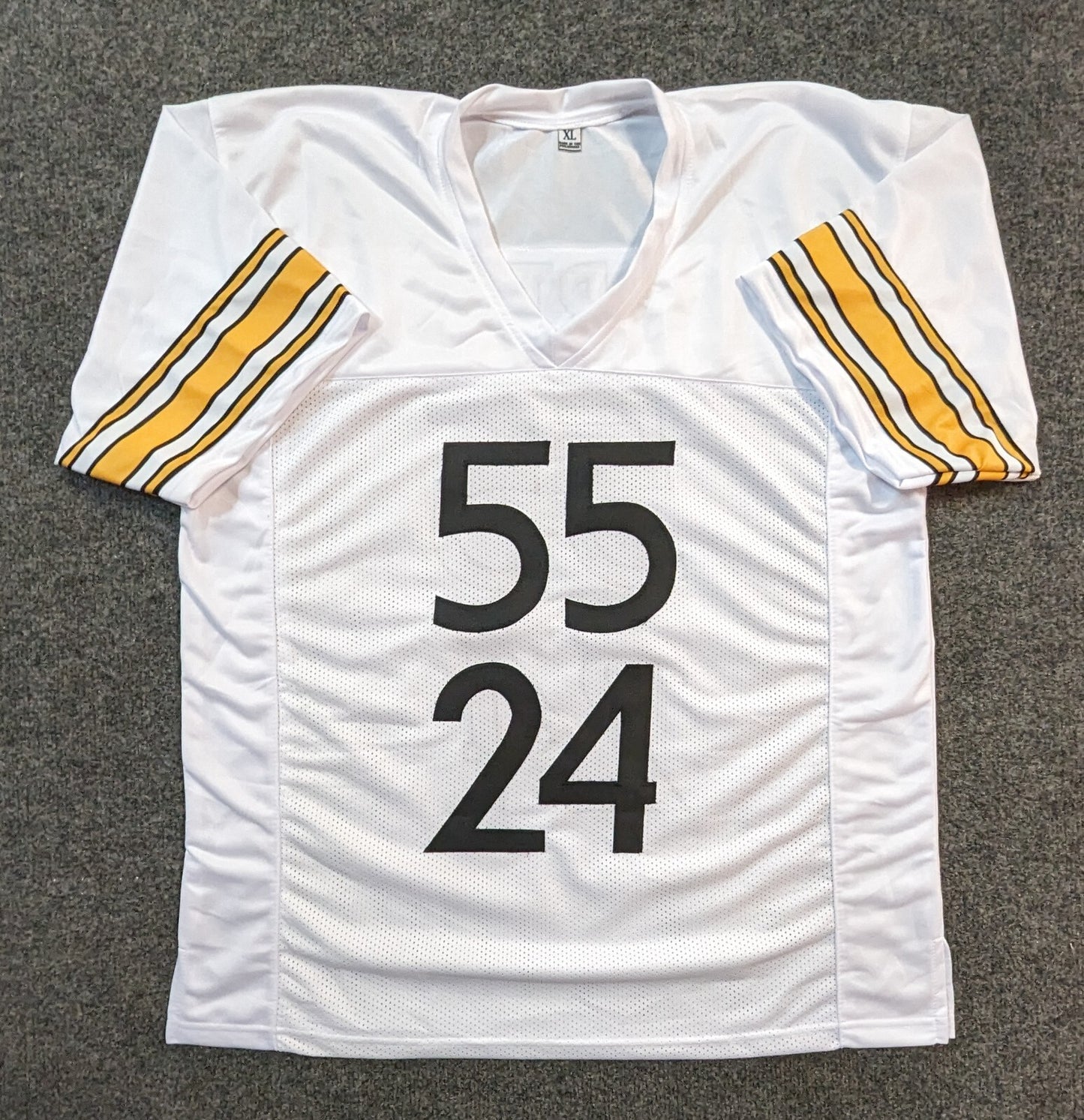 Pittsburgh Steelers Joey Porter Jr & Sr Dual Autographed Signed Jersey Jsa Coa