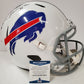 Tremaine Edmunds Signed Buffalo Bills Full Size Speed Replica Helmet Beckett Coa