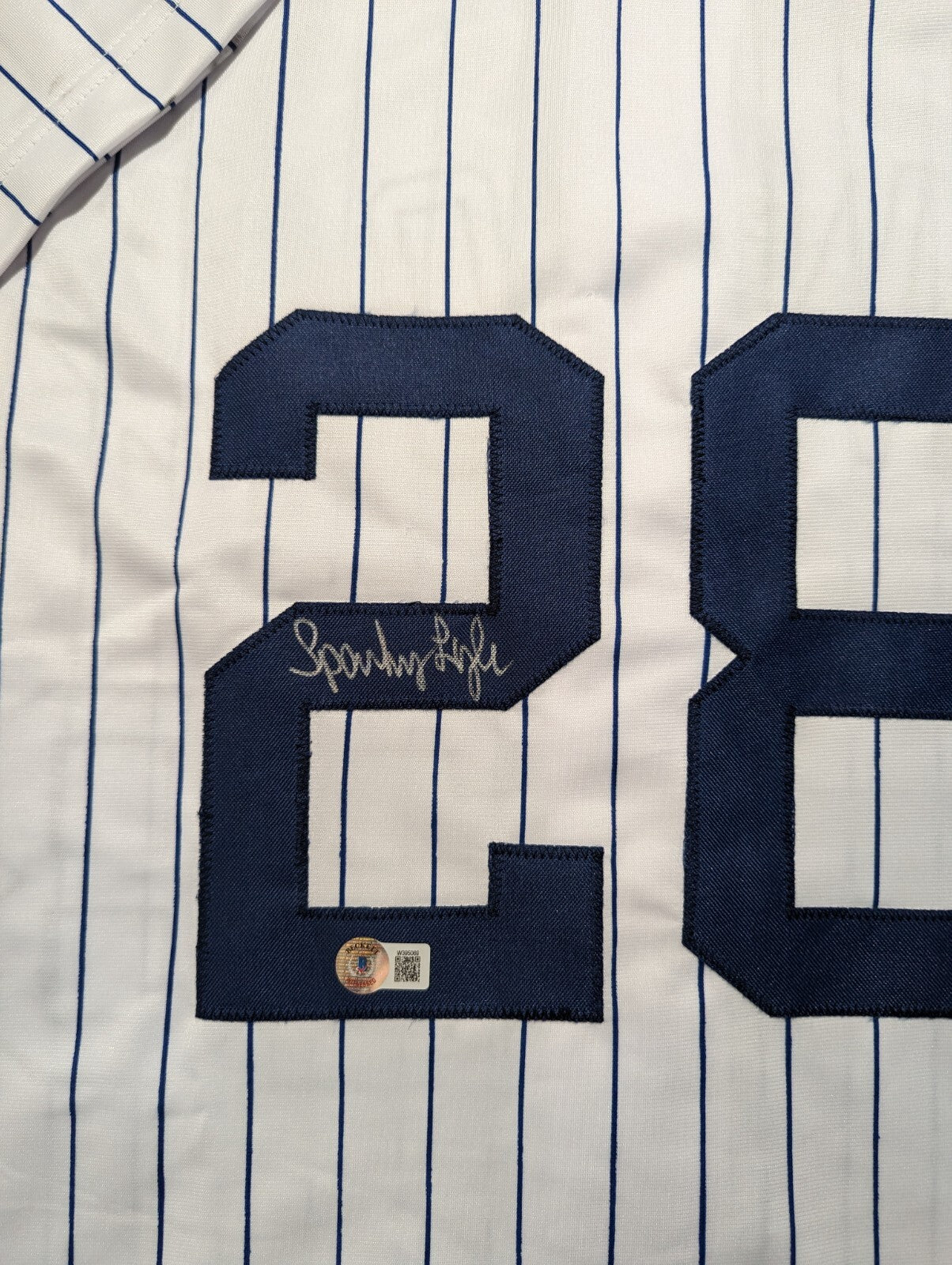 New York Yankees Albert "Sparky" Lyle  Signed Custom Jersey Beckett Holo