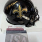 New Orleans Saints Bryan Bresee Signed Alt Mini Helmet Jsa Coa